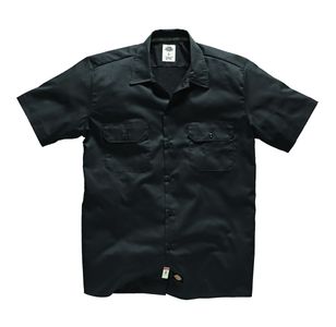 Dickies Short Sleeve Slim Work Shirt - Black