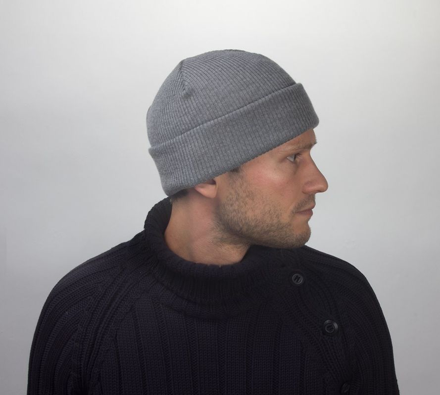 Costo Nipa Grey 100% Wool Beanie