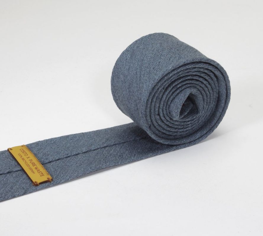 Costo Kieta Pure Waste Denim By Denim 100 % Recycled Denim Tie