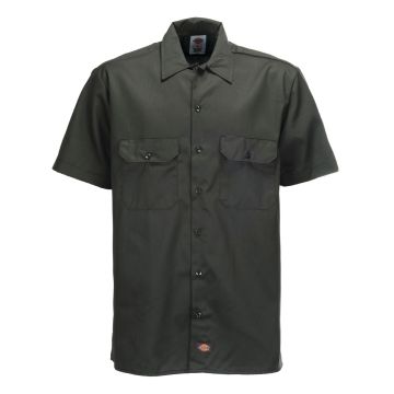 Dickies Short Sleeve Slim Work Shirt - Olive Green
