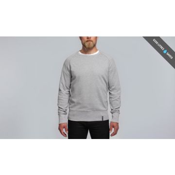 Pure Waste Sweater Raglan Grey Melange