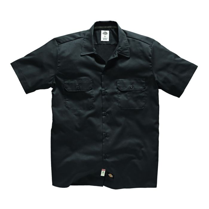 Dickies Short Sleeve Slim Work Shirt - Black